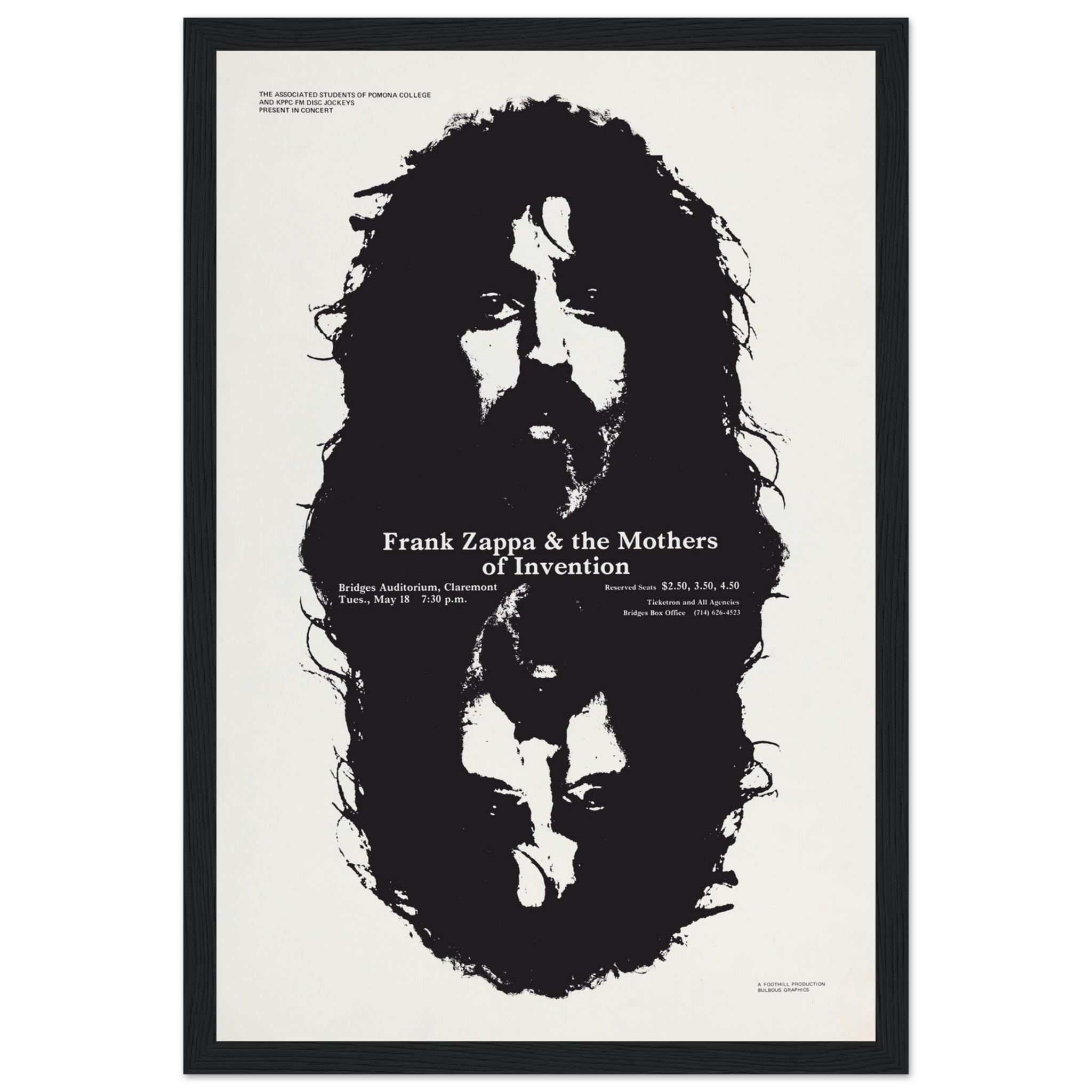 Celebrate the genius of Frank Zappa with this vintage poster, featuring a bold, artistic portrayal of the legendary musician known for his experimental sound and unique approach to rock and jazz. This high-quality print is perfect for music lovers, collectors of classic rock memorabilia, and fans of avant-garde art. Whether displayed in a music room, studio, or living space, this Frank Zappa poster brings an eclectic, rebellious vibe to any wall. Order today and bring the icon of musical innovation into you