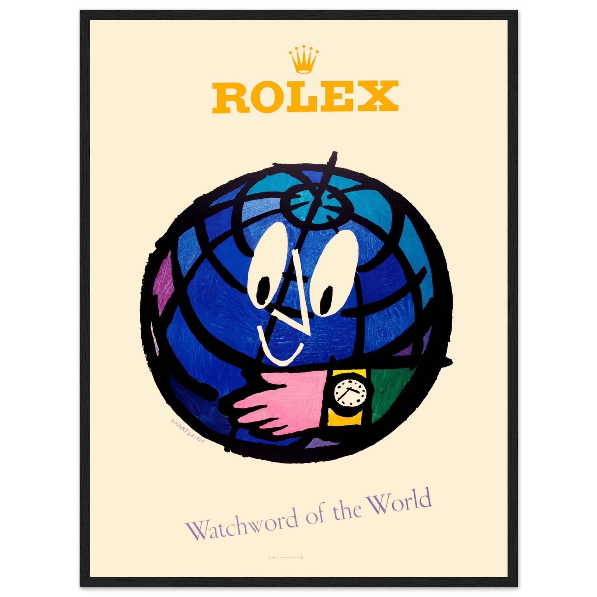Elevate your space with a Rolex vintage poster. A must-have for watch lovers, this Swiss watch wall art captures the elegance and precision of iconic Rolex timepieces.