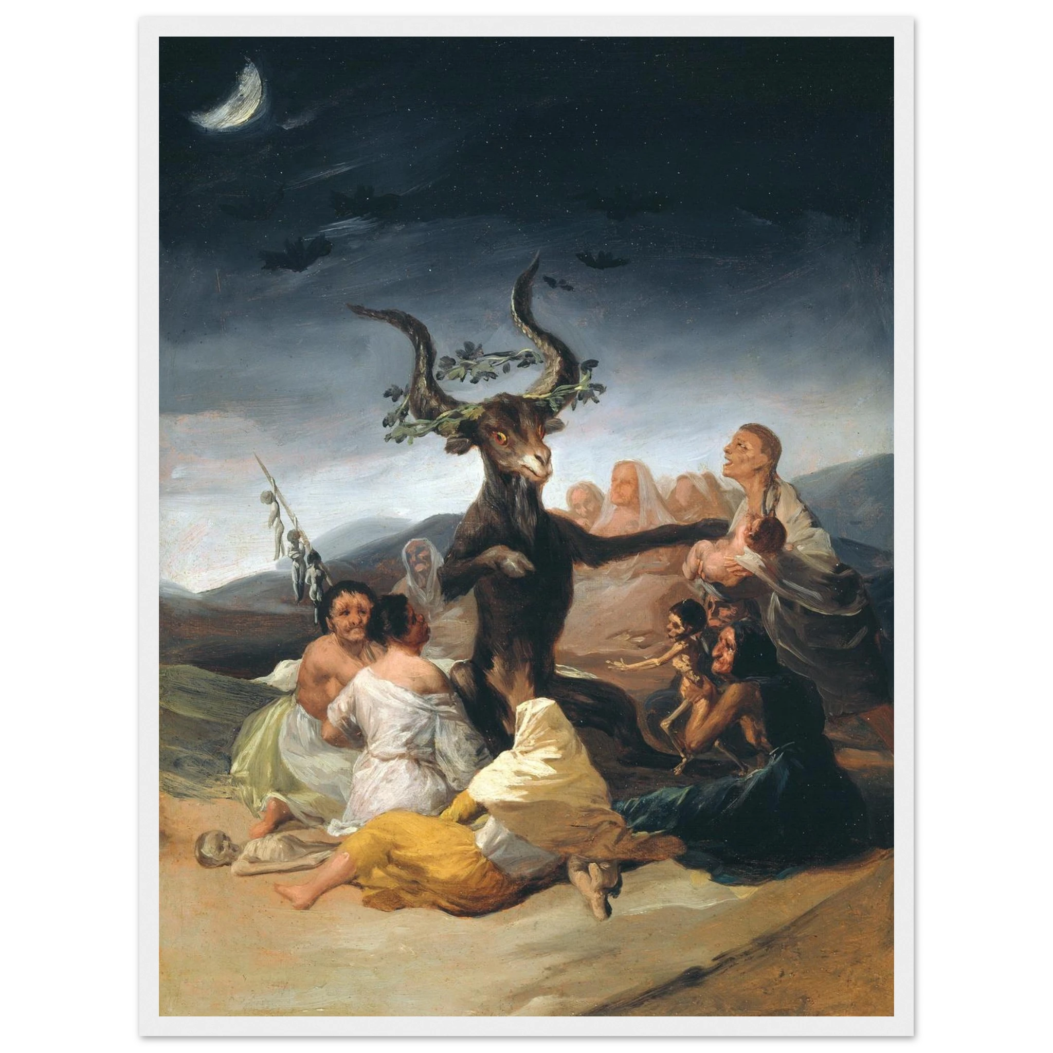 Museum-quality reproduction from Goya’s Black Paintings series, featuring Witches’ Sabbath—a powerful image of fear and superstition.