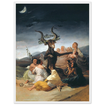 Museum-quality reproduction from Goya’s Black Paintings series, featuring Witches’ Sabbath—a powerful image of fear and superstition.