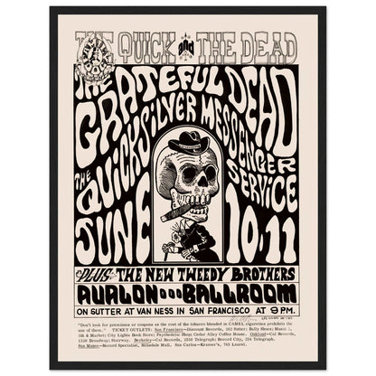 Relive the energy of the Grateful Dead's 1967 concert with this vintage psychedelic poster. A must-have for Deadheads & rock collectors. Get yours now!