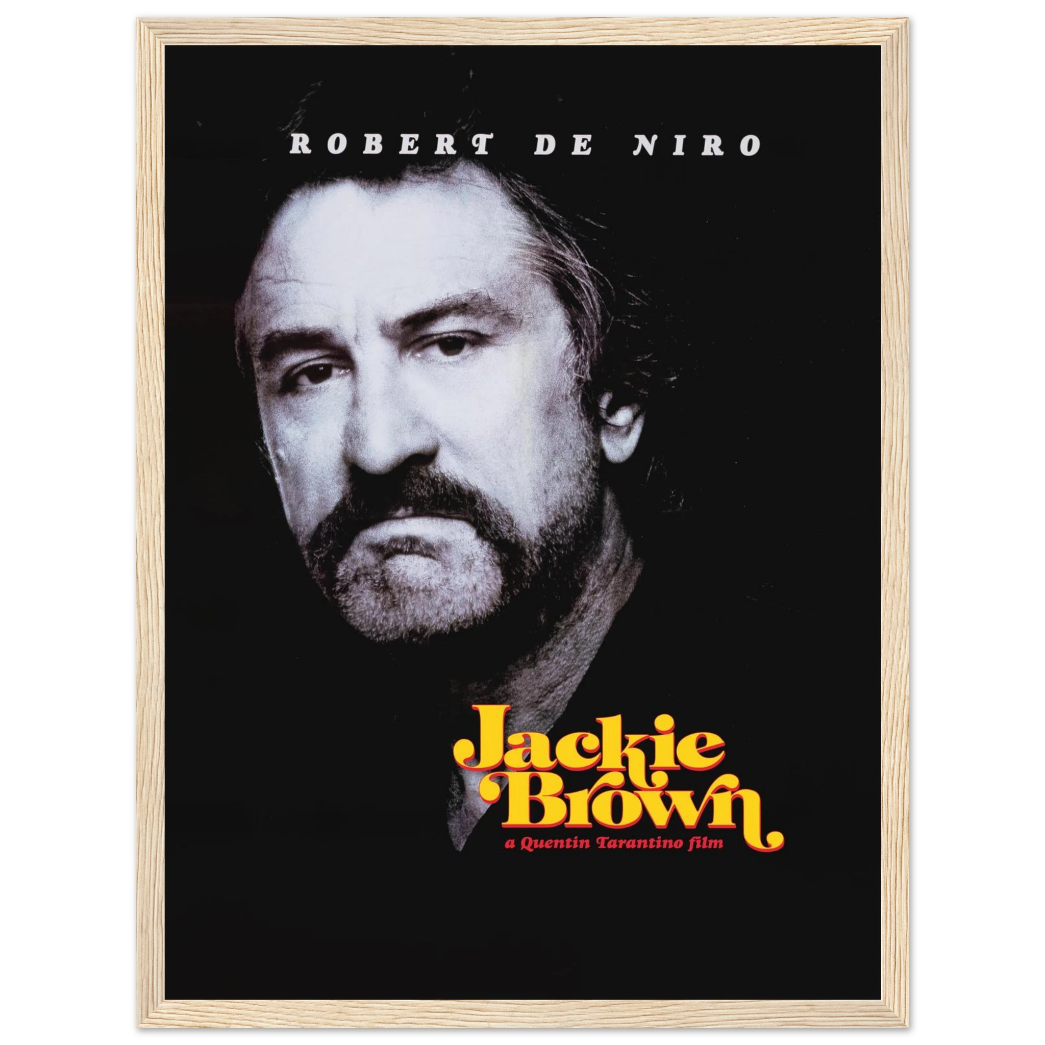 Bring gritty '90s cinema style to your walls with this Jackie Brown poster spotlighting Robert De Niro in one of Quentin Tarantino’s most underrated classics. A slick tribute to neo-noir crime storytelling, this vintage-style print captures the cool, pulpy aesthetic of the 1997 cult film. Whether you're a De Niro enthusiast, a Tarantino collector, or simply love iconic characters like Louis Gara, this poster adds attitude and cinematic flair to any space. Ideal for home theaters, film studios, dorm rooms, o