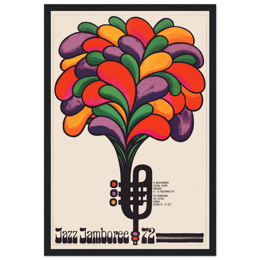 Own a rare piece of jazz history with this vintage Jazz Jamboree 1972 festival poster. A must-have for jazz lovers, collectors, and retro music enthusiasts!
