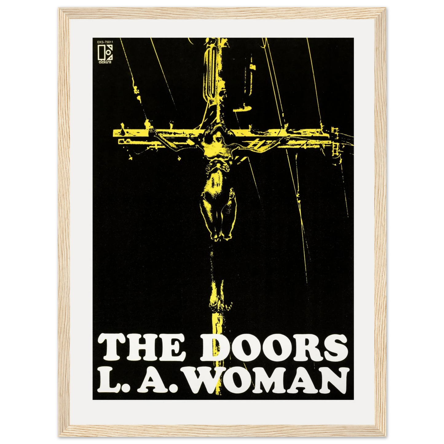 Album art poster of The Doors – L.A. Woman, a must-have print for Jim Morrison fans and collectors of vintage rock memorabilia.