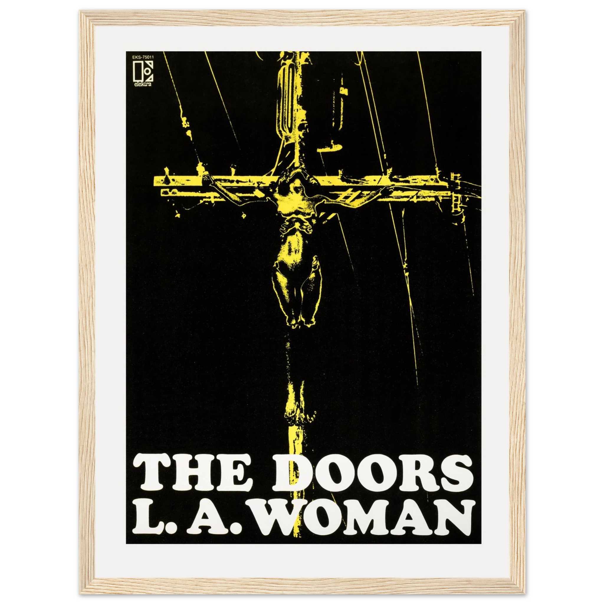 Album art poster of The Doors – L.A. Woman, a must-have print for Jim Morrison fans and collectors of vintage rock memorabilia.
