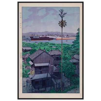 Mid-century Japanese art print by Kasamatsu Shirō, combining modern composition with the elegance of classical Shin-Hanga technique.