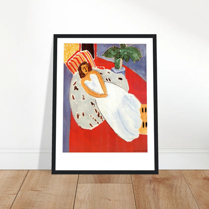This high-quality reproduction of Femme en blanc (Woman in White) by Henri Matisse highlights the artist’s refined approach to portraiture and color balance. Painted in his signature style, the work features a seated woman in white set against a richly patterned background, combining serenity, strength, and compositional harmony. This poster print is produced on archival-quality paper, making it ideal wall art for collectors, Francophile interiors, or lovers of French modernist portraiture. Whether displaye