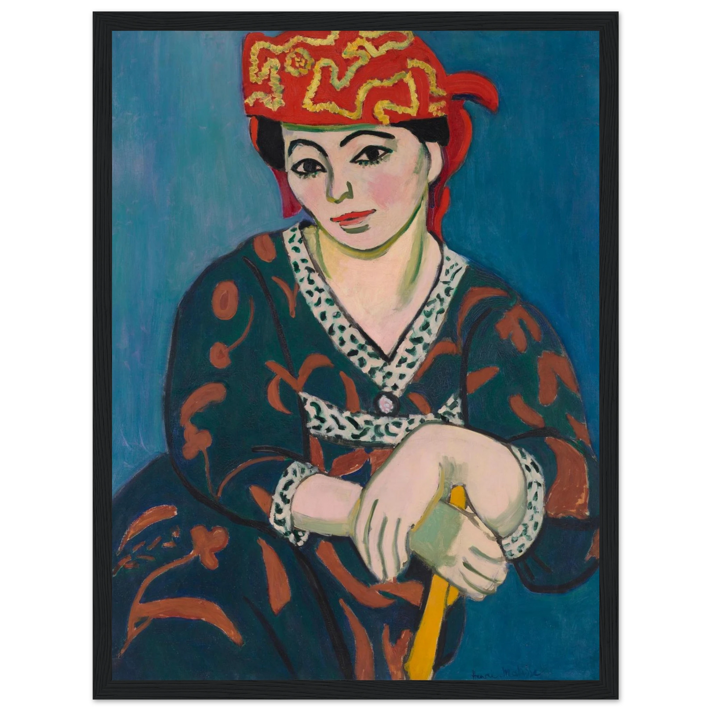 This high-quality reproduction of Red Madras Headdress (1907) by Henri Matisse captures the vibrant color, decorative detail, and expressive brushwork that defined his early Fauvist period. The portrait features Matisse’s favorite model and muse, often believed to be his wife, adorned in a vivid red patterned headscarf (madras), embodying his interest in exotic fabrics, bold design, and emotional portraiture. Printed on archival-grade paper, this poster print makes striking wall art for modern interiors, ga