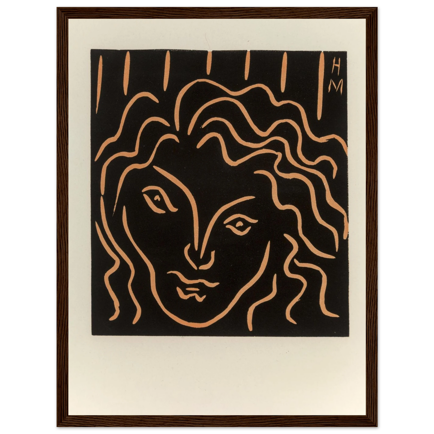 French modernist artwork Tête de Femme by Henri Matisse, reproduced as an archival-quality fine art print for collectors and designers.