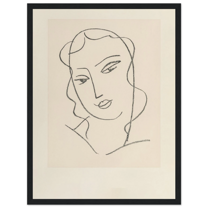 This high-quality reproduction of Tête Voilée (1950–1951) by Henri Matisse captures the artist’s genius in simplicity and form. Created during his later years, this graceful line drawing reflects Matisse’s mastery of economy in gesture, portraying a veiled woman’s head with a few confident, flowing strokes. Printed on archival-quality paper, this poster print is ideal as wall art for minimalist spaces, modern interiors, or anyone who appreciates French modernist aesthetics. Subtle yet expressive, this piece