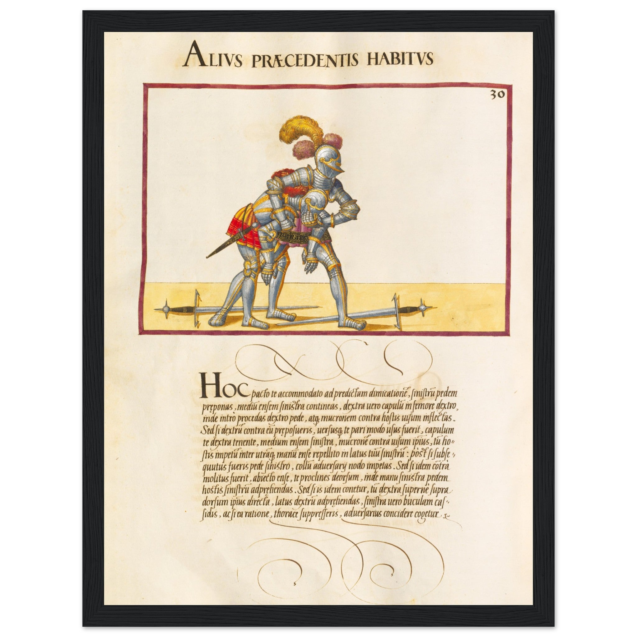 Bring the age of chivalry to your walls with this Medieval Codex Fighting Knights Poster. Featuring historic illustrations of armored knights in combat, this vintage-style print is perfect for history buffs, medieval art collectors, and lovers of historic battles. Inspired by ancient manuscripts and illuminated codices, this historic wall art adds a touch of medieval grandeur to your home, study, or library. Order now and relive the epic battles of the Middle Ages!