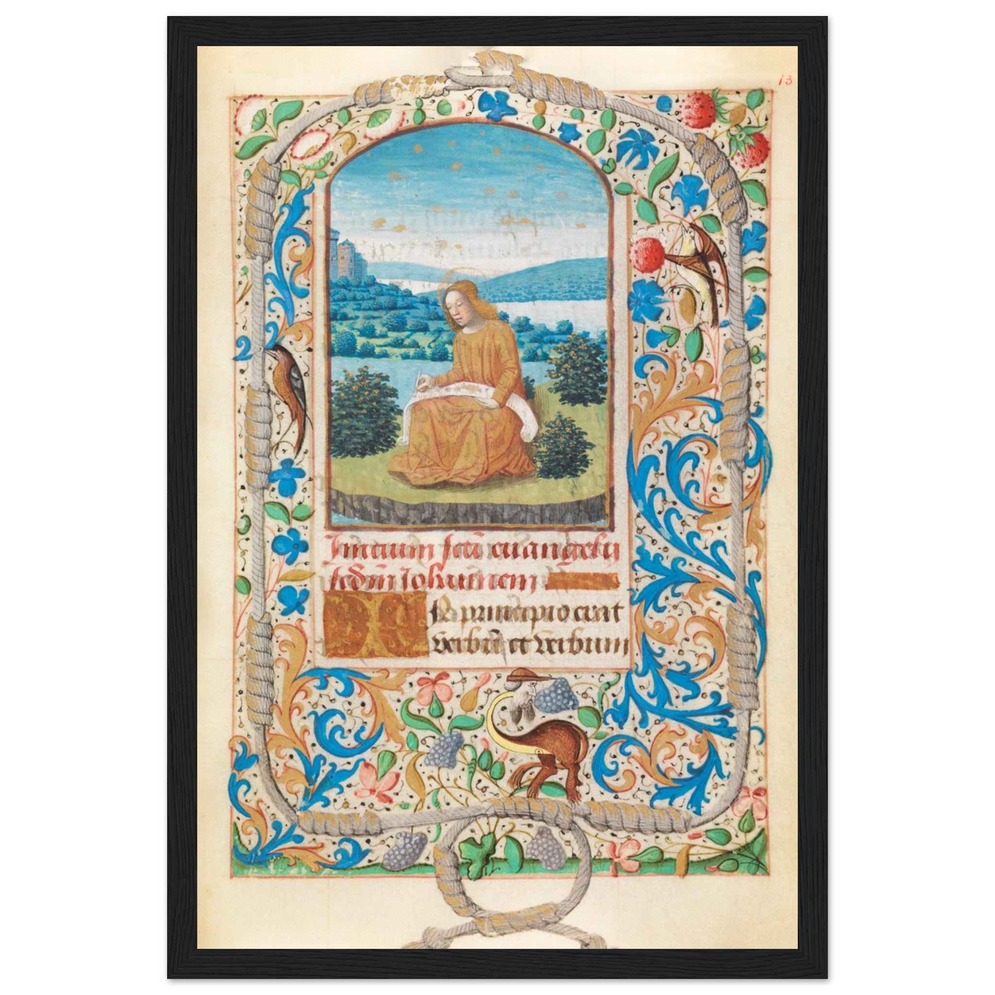Explore the beauty of history with this Medieval French Codex poster. Featuring ancient Christian manuscript art, it's perfect for historic wall decor. Shop now!