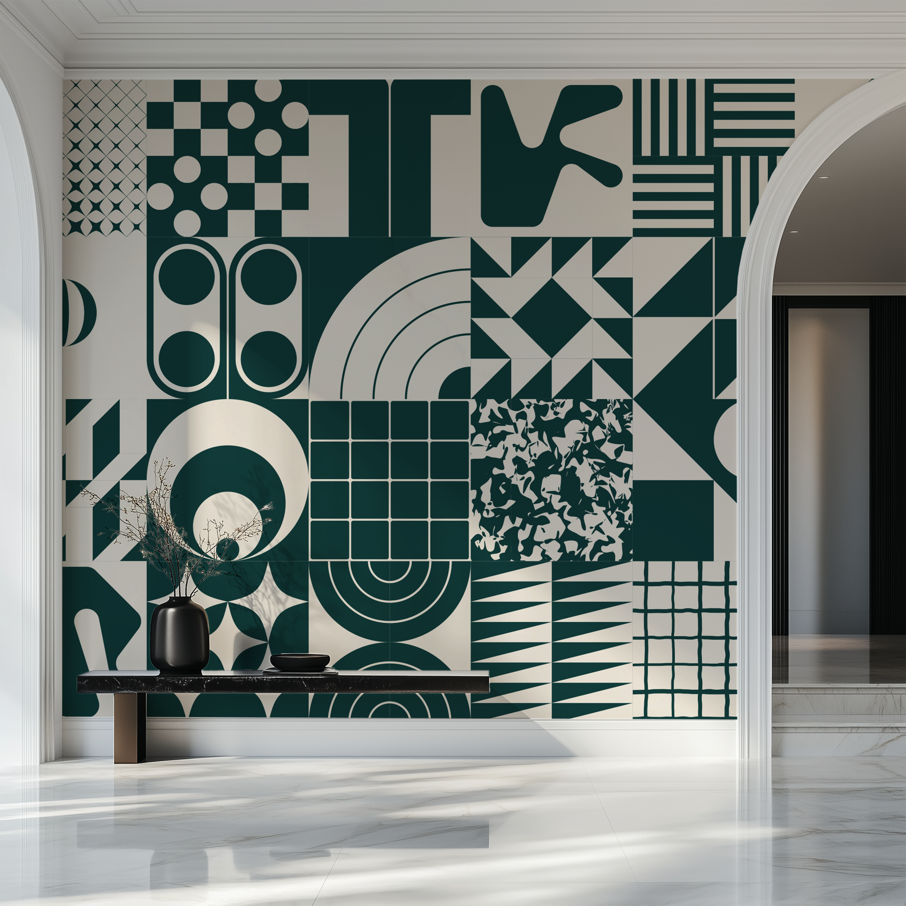 Geometric wallpaper, abstract geometric wallpaper, modern wallpaper design, feature wall wallpaper, peel and stick wallpaper, non woven wallpaper, luxury wallpaper