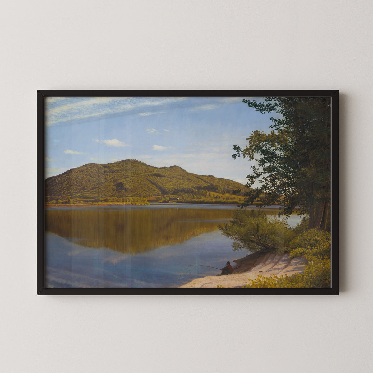 Mount Tom by Thomas Charles Farrer, art print in a black frame