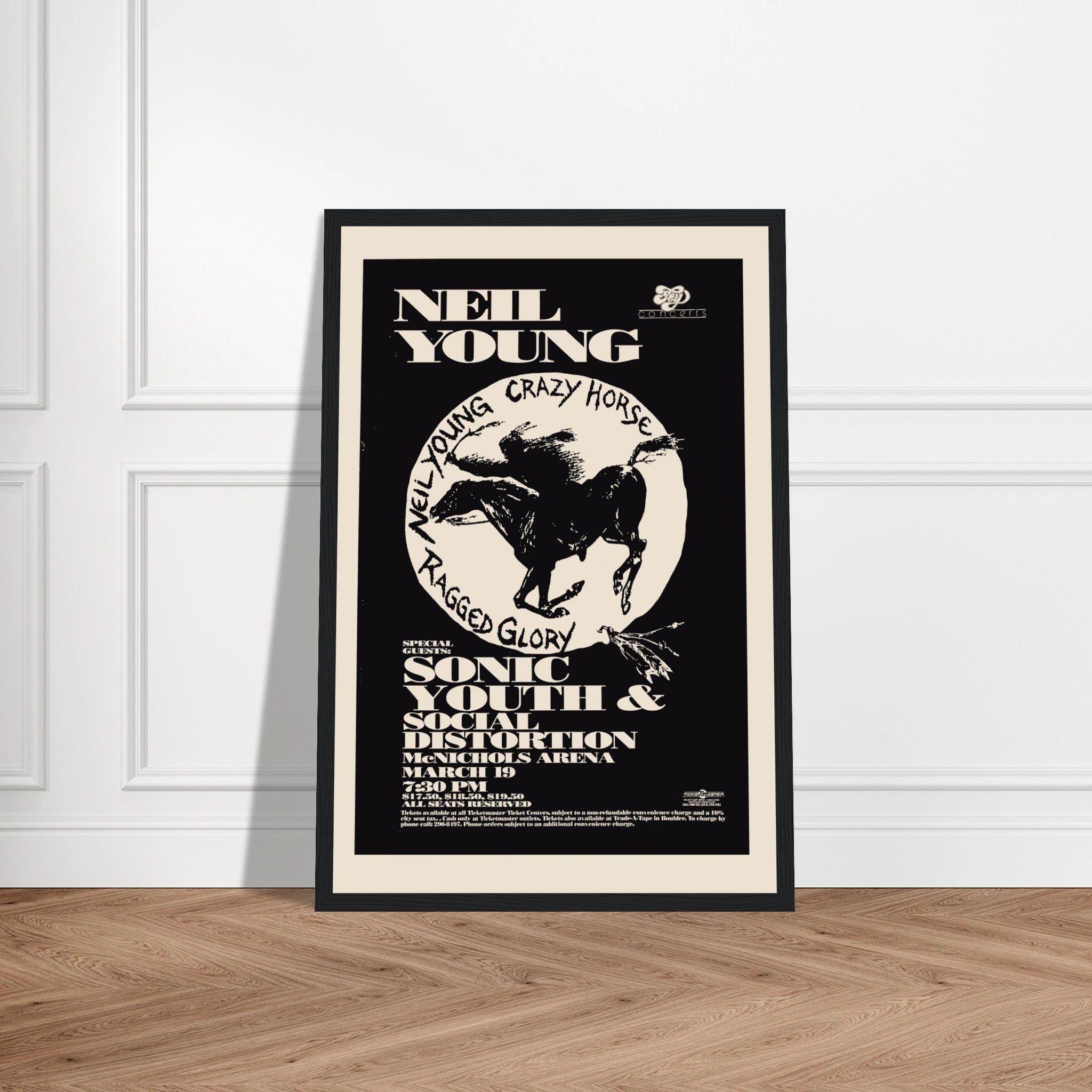 Capture the soul of folk rock history with this vintage Neil Young concert poster, a tribute to one of music’s most influential voices. With its classic design, raw aesthetic, and authentic vintage appeal, this poster channels the energy of Neil Young’s unforgettable live performances. Perfect for collectors, music enthusiasts, or anyone curating a retro-inspired space, this print adds a layer of depth, nostalgia, and authenticity to your decor. Printed on high-quality archival stock, it’s a timeless piece 