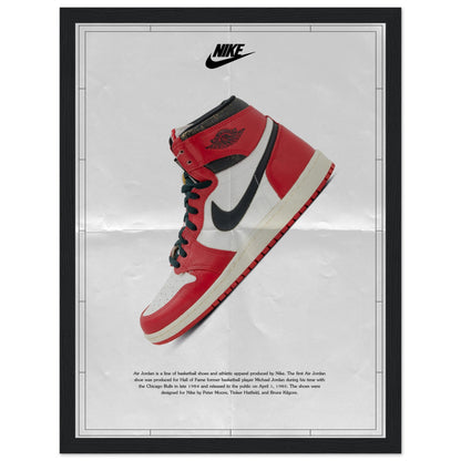 Iconic Nike Air Jordan vintage poster, celebrating classic sneaker culture. Perfect for collectors, sneakerheads & retro decor. Shop now!