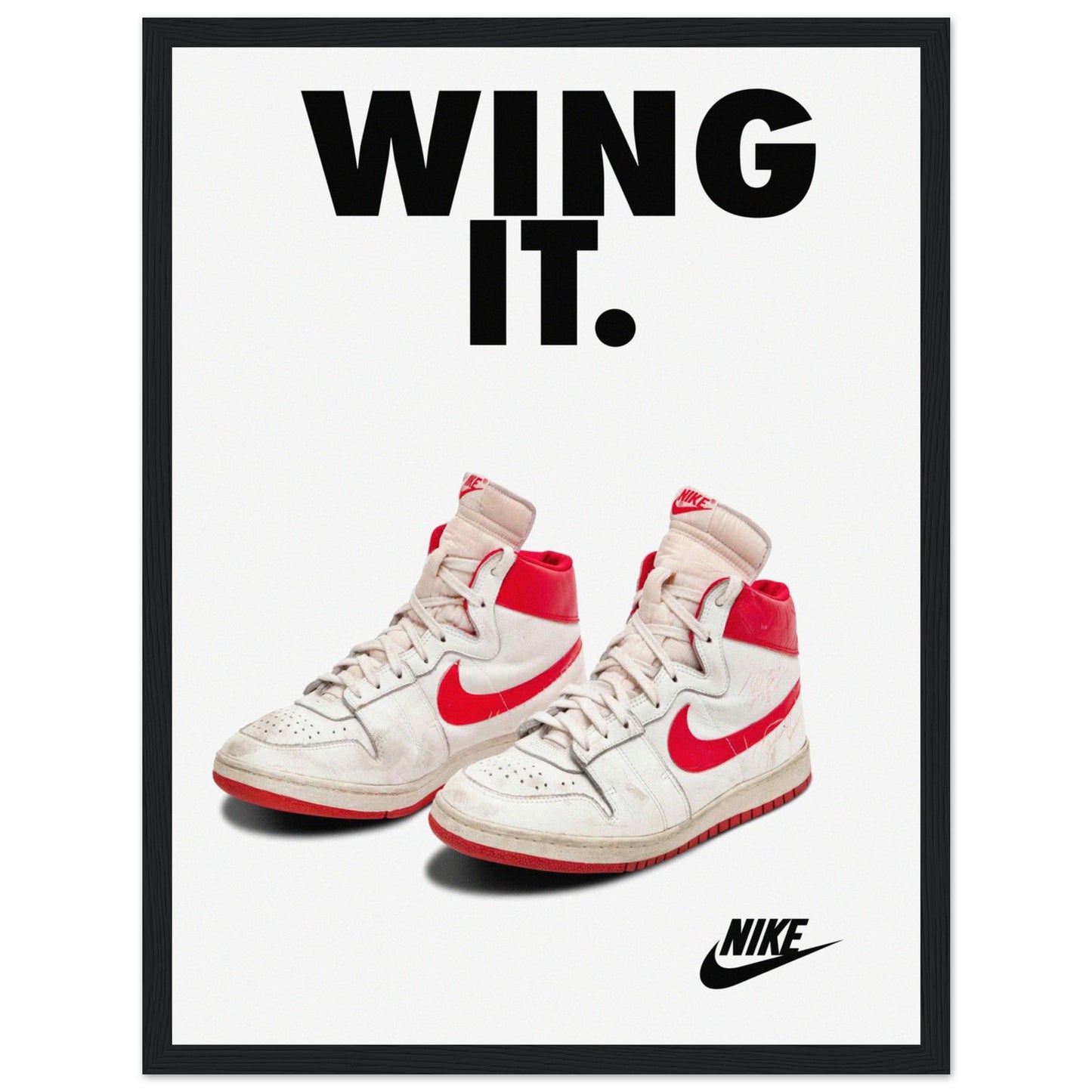  Iconic Nike Air Jordan poster featuring retro sneaker art. Perfect for sneakerheads, collectors & basketball fans. Stylish wall decor!