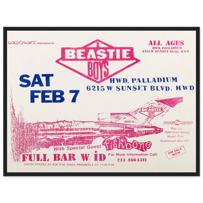 No Sleep Till Brooklyn rap poster celebrating the Beastie Boys’ rebellious spirit and the golden age of New York hip-hop.