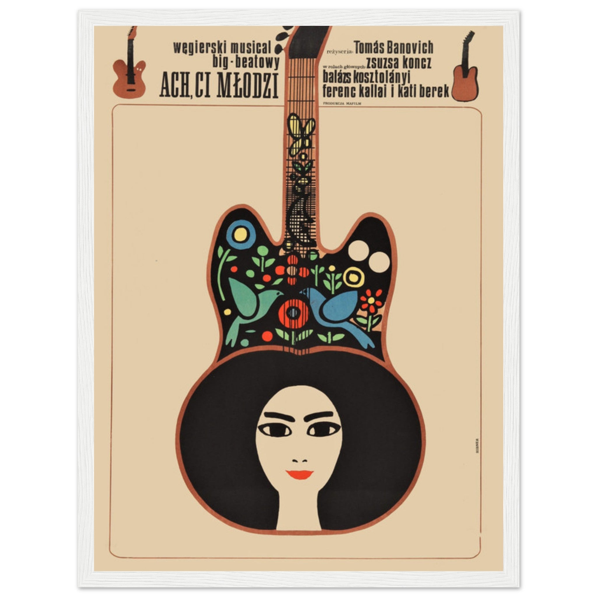 Art print inspired by Polish folk traditions and festival music, featuring vibrant colors and heritage-inspired artwork.