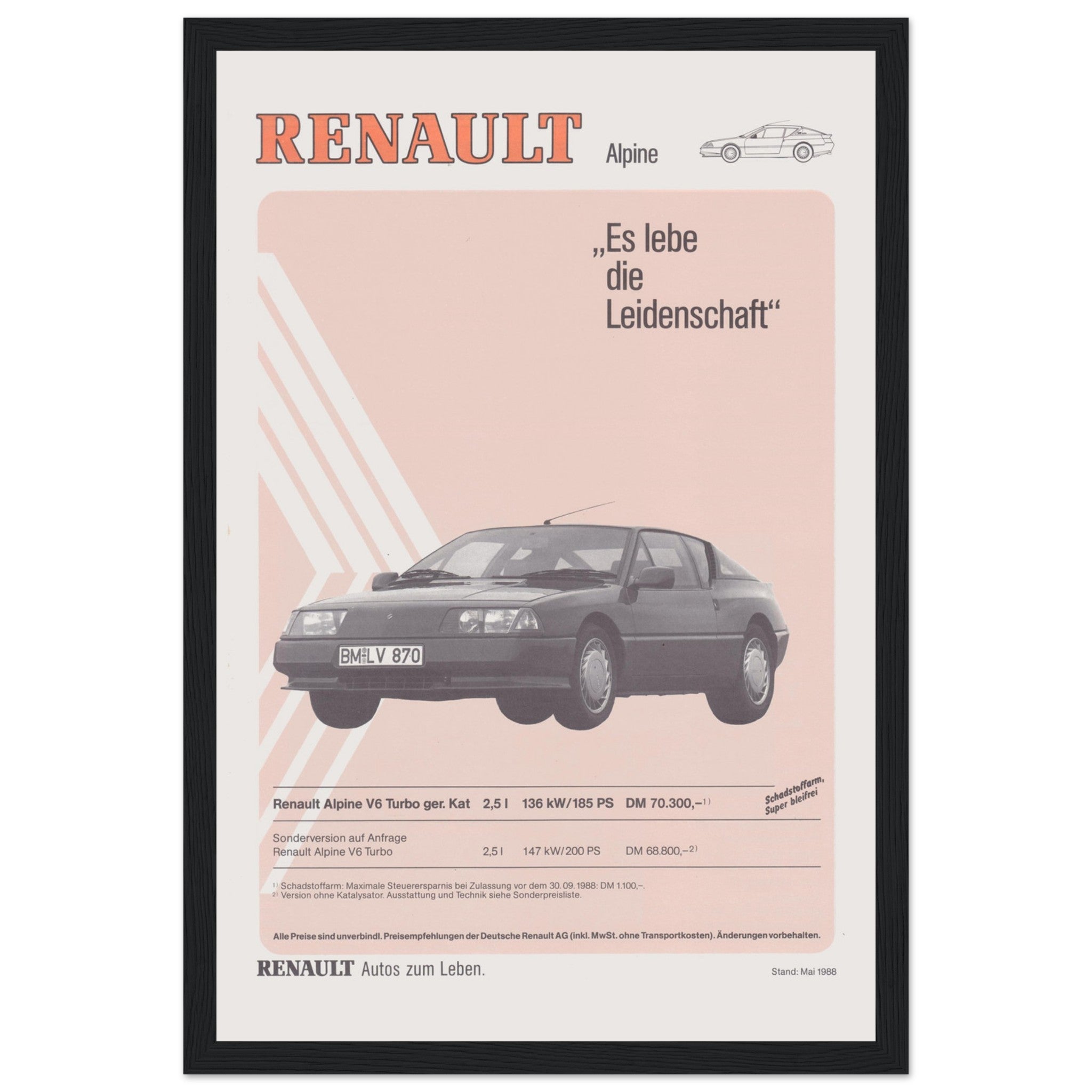 Celebrate French automotive history with this Renault Alpine vintage poster, featuring iconic car design, retro styling, and the essence of classic racing cars. This vintage car art print is perfect for automotive enthusiasts, car collectors, and lovers of retro French design. Whether displayed in a garage, office, or living room, this Renault Alpine wall art adds a touch of vintage racing spirit to any space. Order now and own a piece of automotive history!