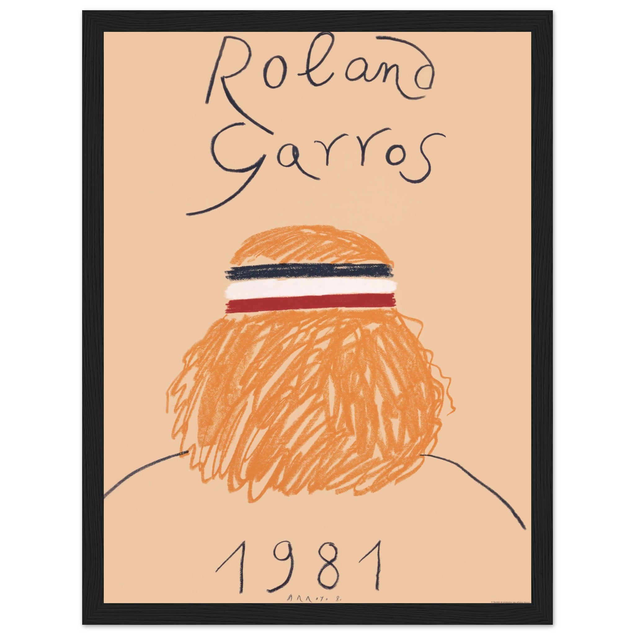 Rare Roland Garros 1981 poster, celebrating the iconic French Open. A must-have for tennis fans & collectors of vintage sports memorabilia. Shop now!