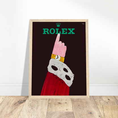 Shop a stunning Rolex vintage poster, showcasing luxury and timeless design. Perfect for watch lovers and collectors. Add sophistication to your decor today!