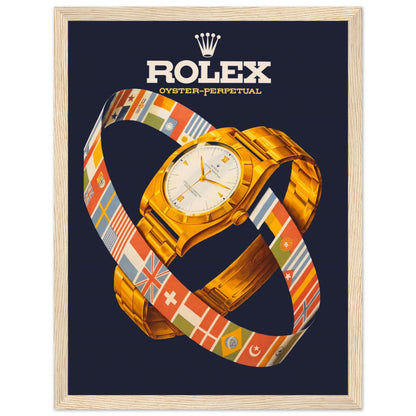 Elevate your space with the Rolex Oyster vintage poster—a stunning piece of luxury watch art that celebrates precision and elegance. Ideal for collectors and enthusiasts!