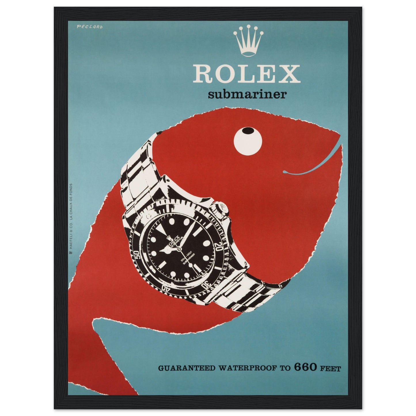 Elevate your space with this Rolex Submariner poster featuring the iconic luxury watch design. Perfect for watch collectors and enthusiasts. Shop now for this timeless piece of Rolex art!