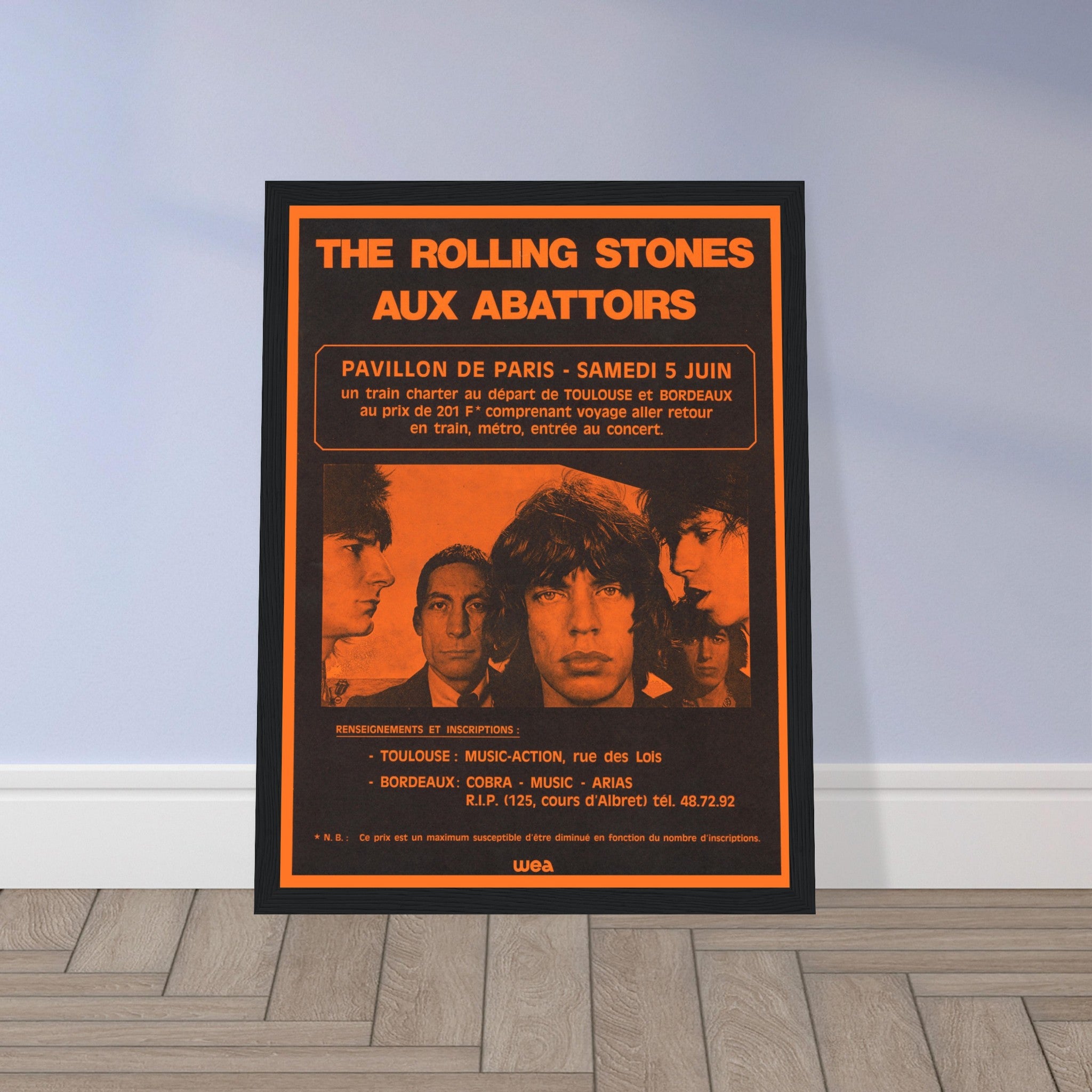 Celebrate rock 'n' roll history with this vintage Rolling Stones concert poster, inspired by legendary tours, bold artwork, and classic band aesthetics. Featuring striking graphics, retro typography, and the unmistakable Stones style, this collector’s print is perfect for fans of classic rock, music memorabilia collectors, and lovers of vintage concert posters. Whether displayed in a music room, bar, or studio, this Rolling Stones wall art captures the energy of their legendary performances. Order now and o