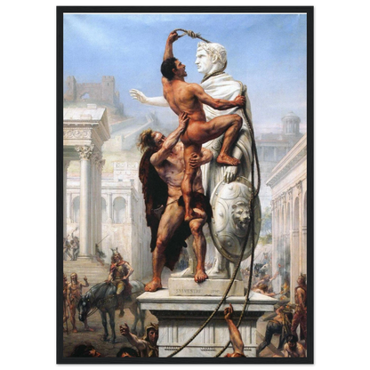 This high-quality reproduction print of Sack of Rome by Troy Coperton brings to life the chaos and drama of ancient Rome’s fall. The artwork depicts the brutality of Roman battles, with gladiators, warriors, and invaders locked in intense combat during one of history’s most infamous sieges. Coperton’s work is known for its dynamic composition, rich historical detail, and emotional power. Printed on archival-grade paper with museum-quality giclée printing, this poster print is perfect wall art for enthusiast