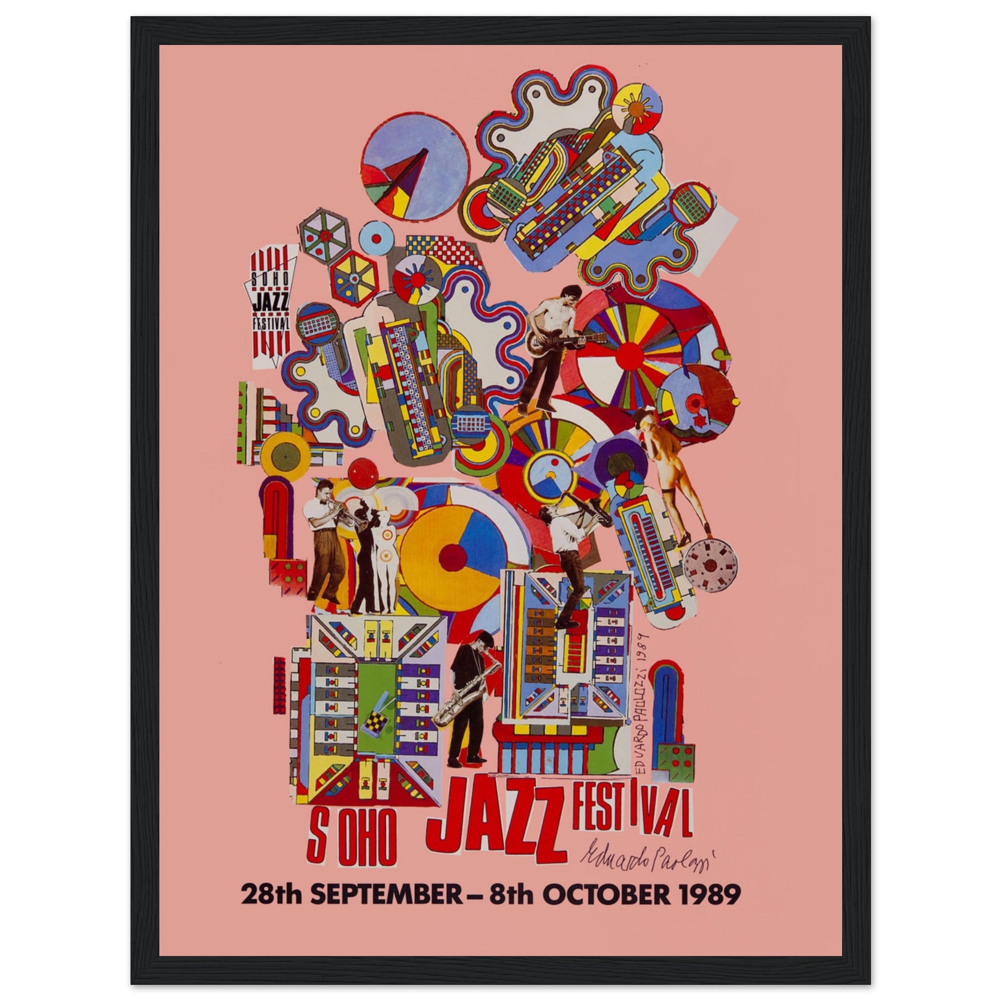 Rare Soho Jazz Festival 1989 poster capturing the vibrant atmosphere of the iconic event. Perfect for jazz lovers, collectors, and vintage music art enthusiasts.