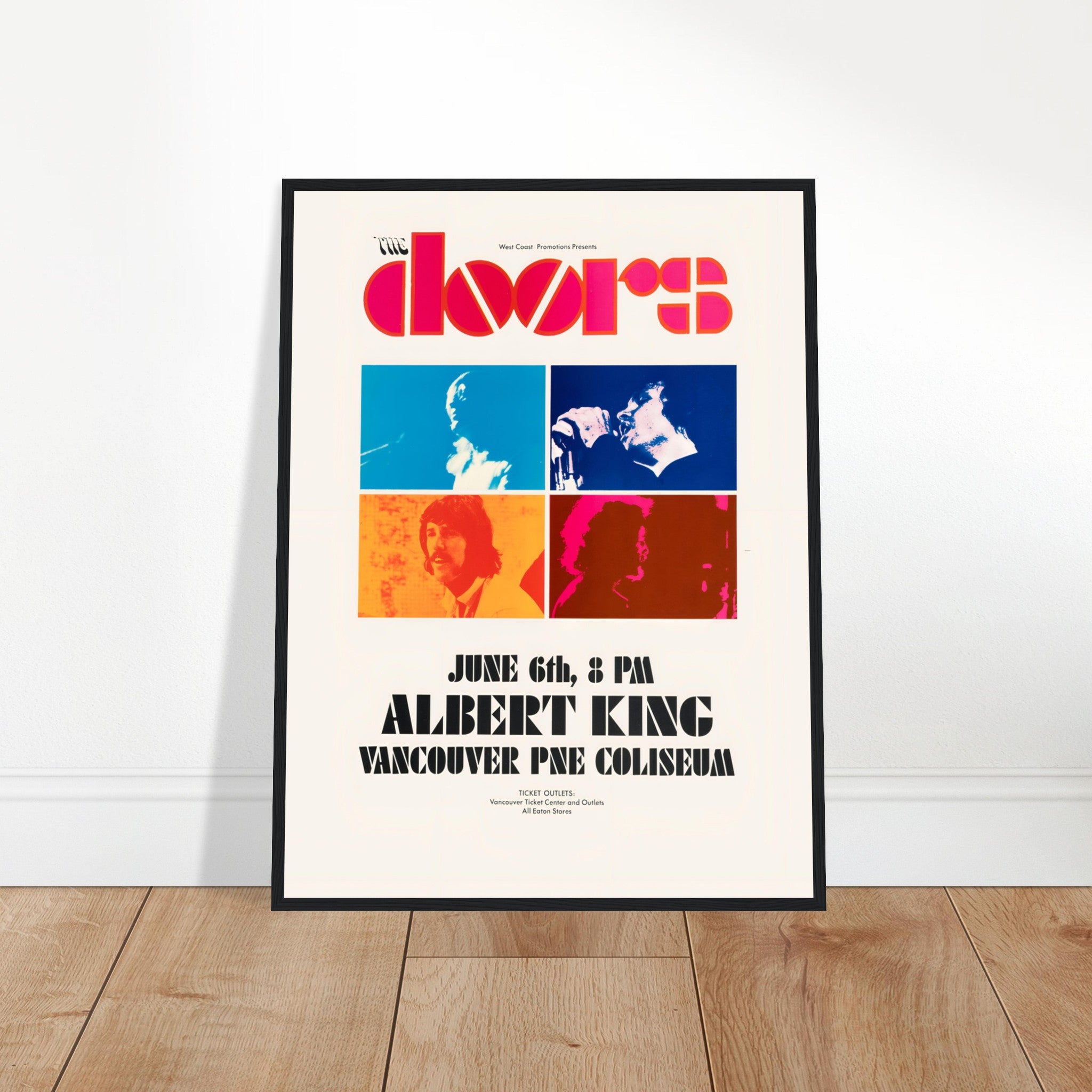 Step into the mystical world of The Doors with this vintage poster, capturing the spirit of one of the most influential rock bands of all time. Featuring iconic retro artwork, this high-quality print is perfect for fans of 60s rock, collectors of vintage music posters, and those who admire the groundbreaking work of Jim Morrison and The Doors. Whether displayed in a music room, home office, or living space, this The Doors poster adds a timeless touch of rock history to any wall. Order today and celebrate th