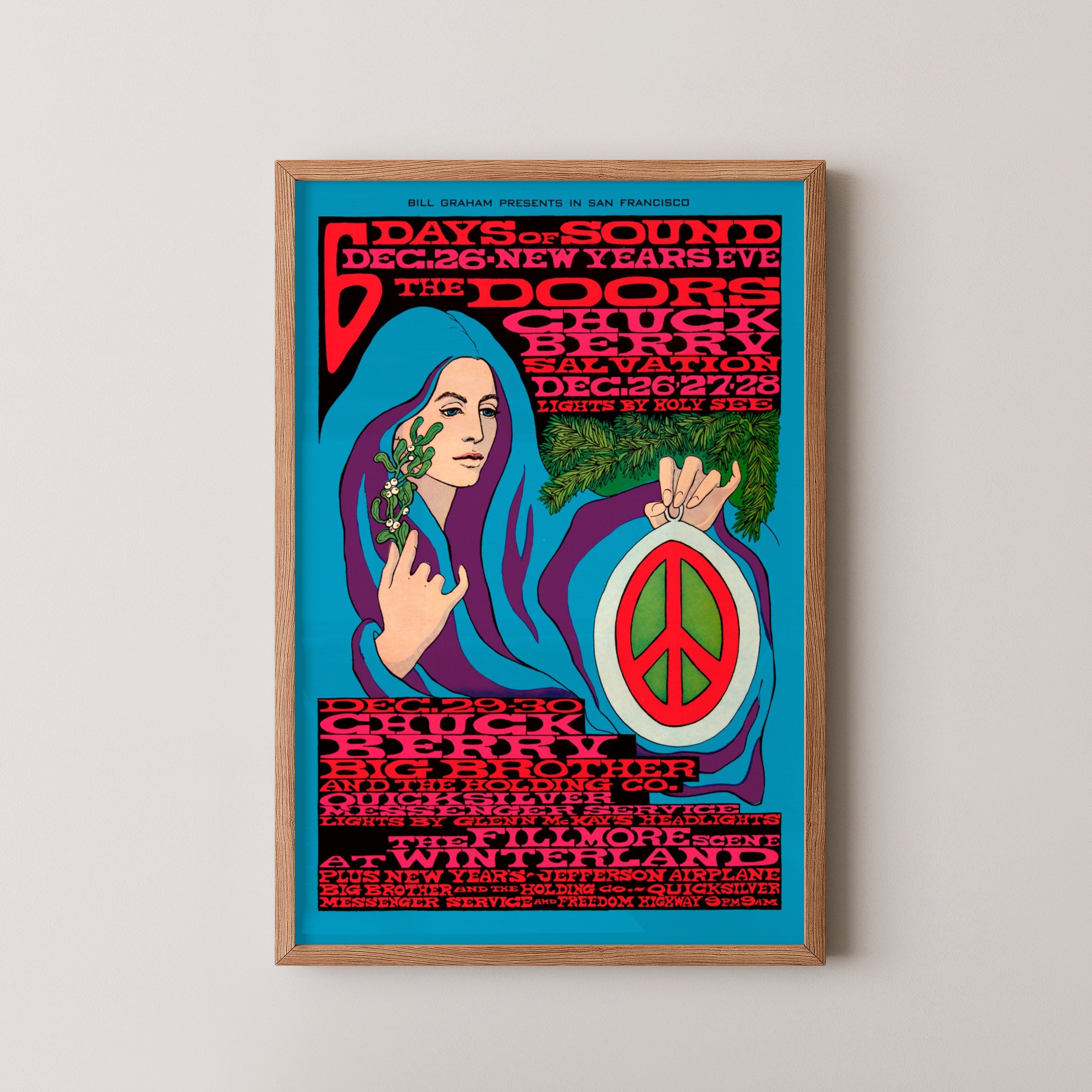 The Doors Psychedelic Concert Poster – Jim Morrison Art – Poster Peak