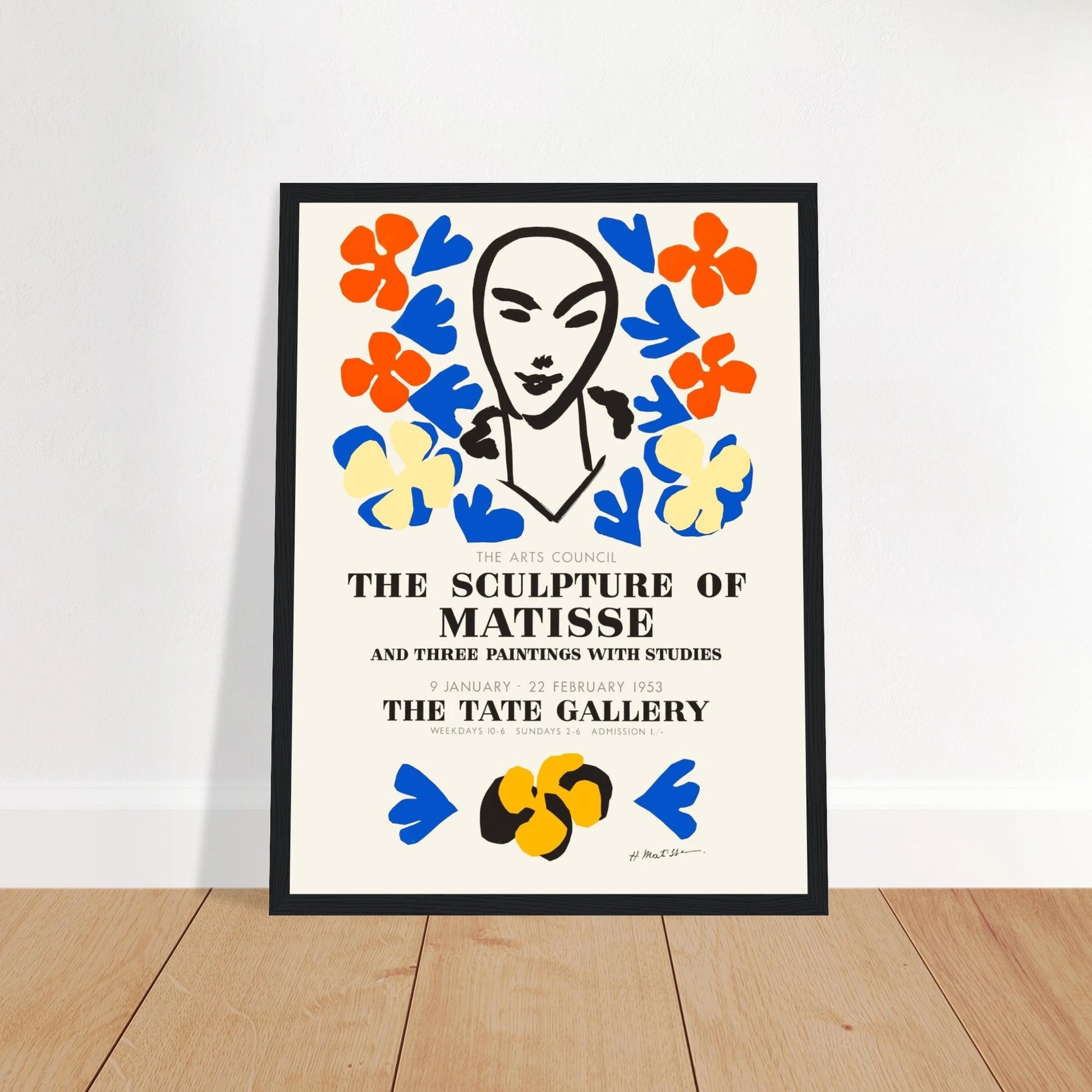 This high-quality reproduction poster from The Sculpture of Matisse exhibition at The Tate Gallery pays homage to the often-overlooked sculptural work of Henri Matisse. Best known for his paintings and cut-outs, Matisse also explored form, balance, and movement in three dimensions, resulting in powerful, simplified figures that reflect his mastery of space. This museum-style poster print is perfect for modern art enthusiasts, students of sculpture, and those who admire gallery-quality wall art with historic