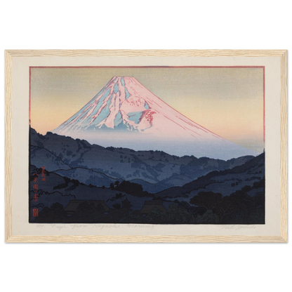 Fine-art woodblock reproduction of Tōshi Yoshida’s Showa-era work, ideal for collectors and lovers of modern Japanese craftsmanship.