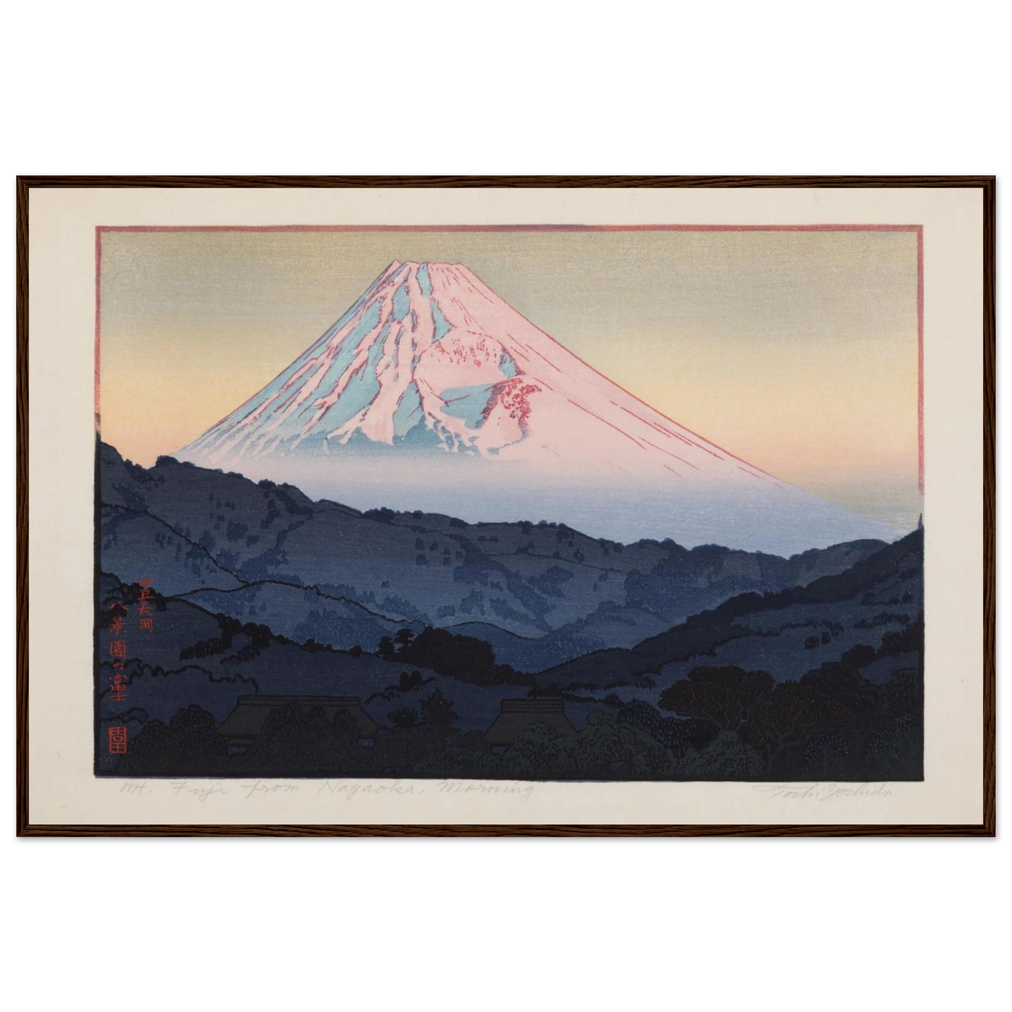 Modern Japanese art print by Tōshi Yoshida, part of the Yoshida family legacy and the evolution of 20th-century woodblock printmaking.