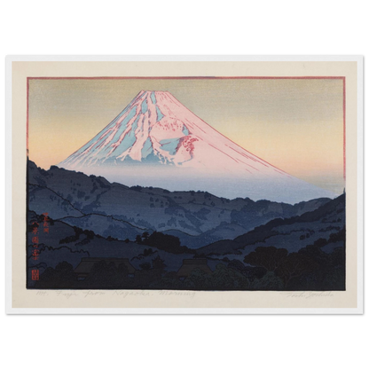 Showa-period wall art print by Tōshi Yoshida, reflecting a perfect harmony of modern design and timeless Japanese aesthetic.