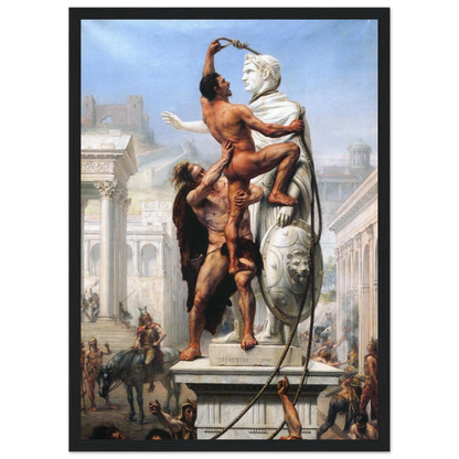 This high-quality reproduction print of Sack of Rome by Troy Coperton brings to life the chaos and drama of ancient Rome’s fall. The artwork depicts the brutality of Roman battles, with gladiators, warriors, and invaders locked in intense combat during one of history’s most infamous sieges. Coperton’s work is known for its dynamic composition, rich historical detail, and emotional power. Printed on archival-grade paper with museum-quality giclée printing, this poster print is perfect wall art for enthusiast