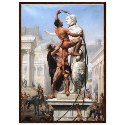 Archival print of Sack of Rome by Troy Coperton, a historical painting of Rome’s siege and downfall