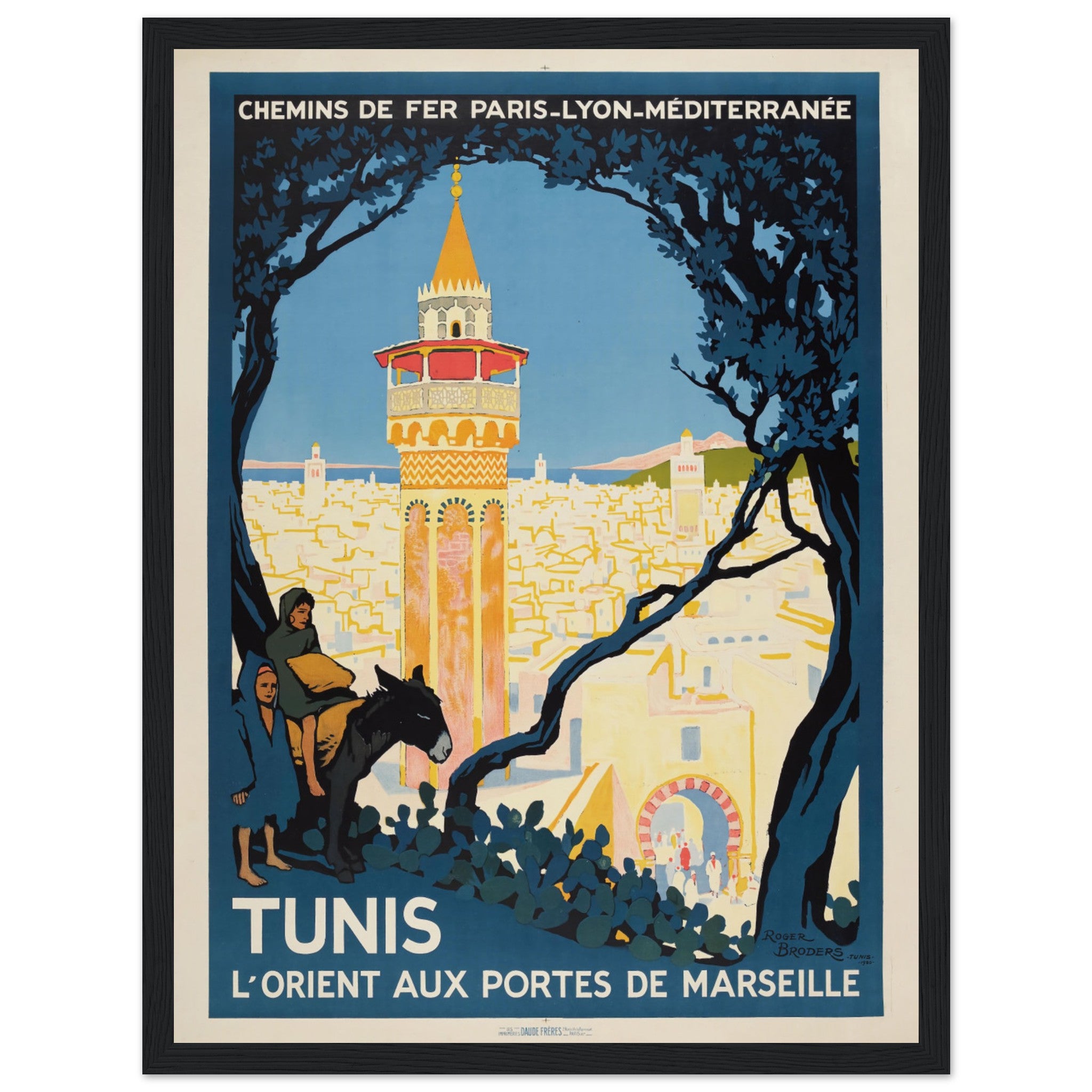 Beautiful Tunisia poster featuring North African charm. Perfect for travel lovers, collectors, and those who adore Mediterranean and desert landscapes.