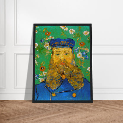 This museum-quality reproduction print of Portrait of Joseph Roulin (1889) captures the emotional intensity and bold brushwork of Vincent van Gogh’s original painting. Roulin, a postal worker and friend of the artist in Arles, became a frequent subject in Van Gogh’s portraiture—symbolizing working-class dignity and human connection. With its vivid color palette, thick impasto, and striking presence, this piece stands as one of Van Gogh’s most beloved portraits. Printed on archival-grade paper, this poster i