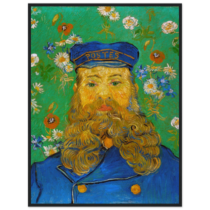 Post-Impressionist portrait Joseph Roulin by Vincent van Gogh, reproduced on archival paper to highlight emotional depth and painterly texture.