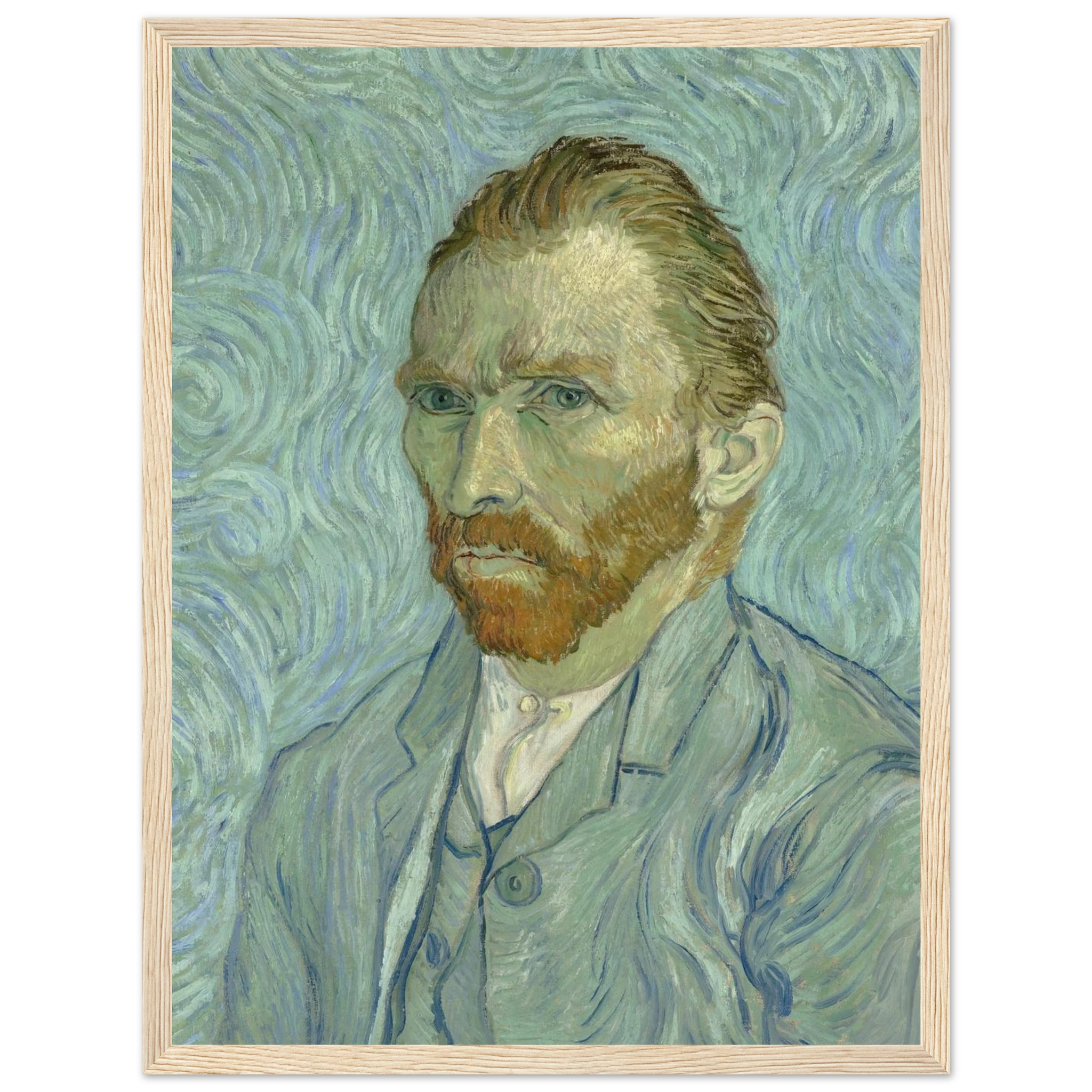 Classic wall decor print of Self-Portrait by Vincent van Gogh, ideal for art lovers, collectors, and modern interiors inspired by color and emotion.