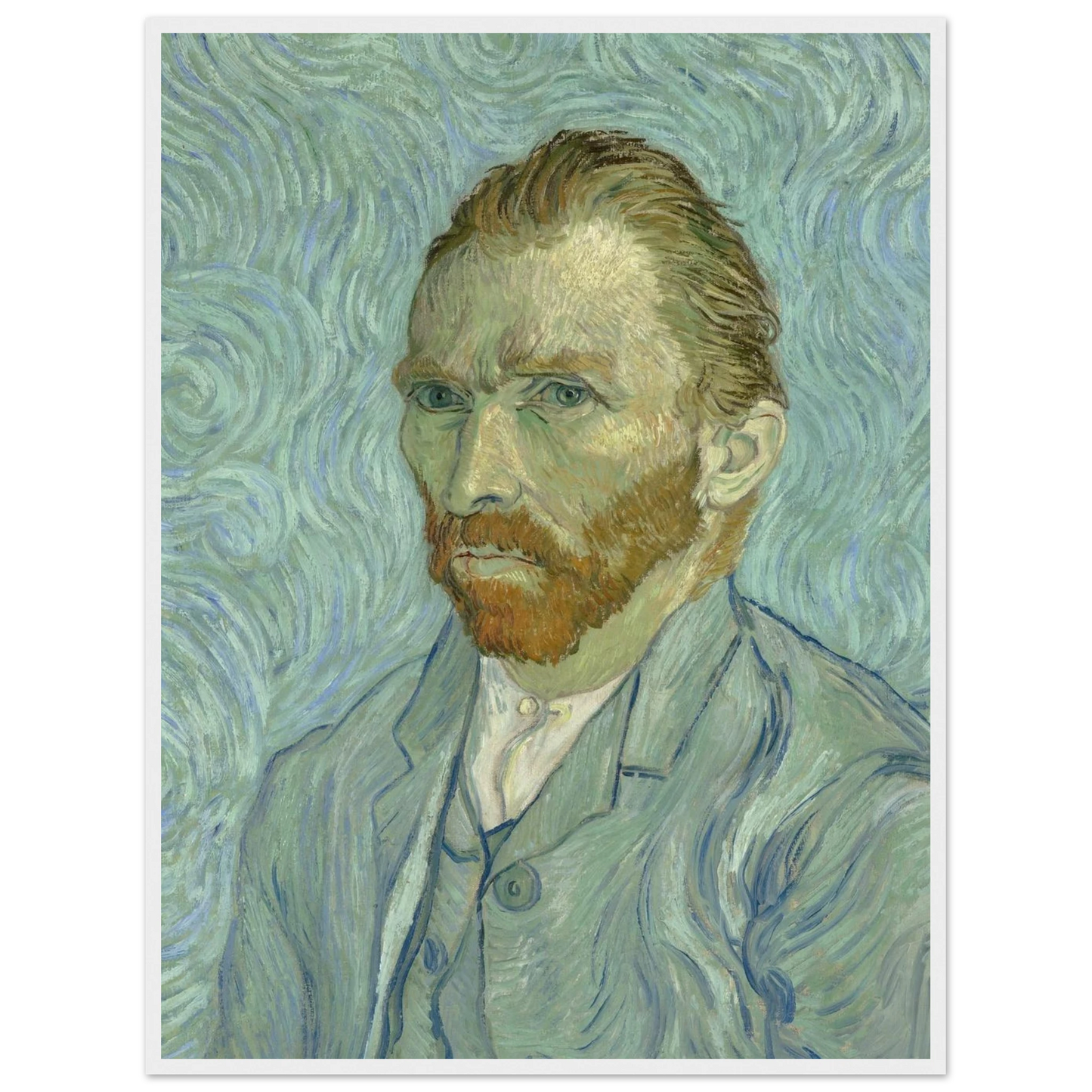 Expressionist artwork Self-Portrait by Van Gogh, a powerful depiction of emotion, resilience, and artistic identity.