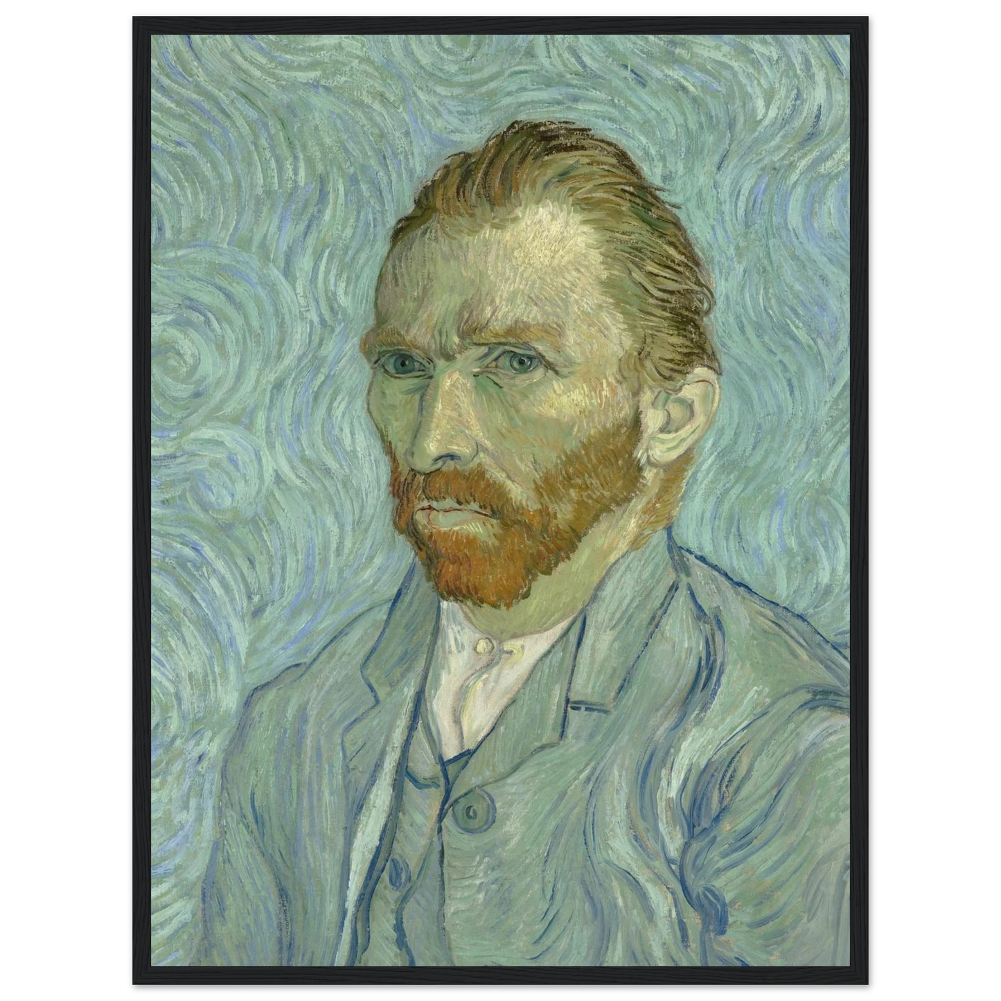 Fine-art reproduction of Self-Portrait by Vincent van Gogh, showcasing the texture, movement, and inner reflection of the artist’s style.