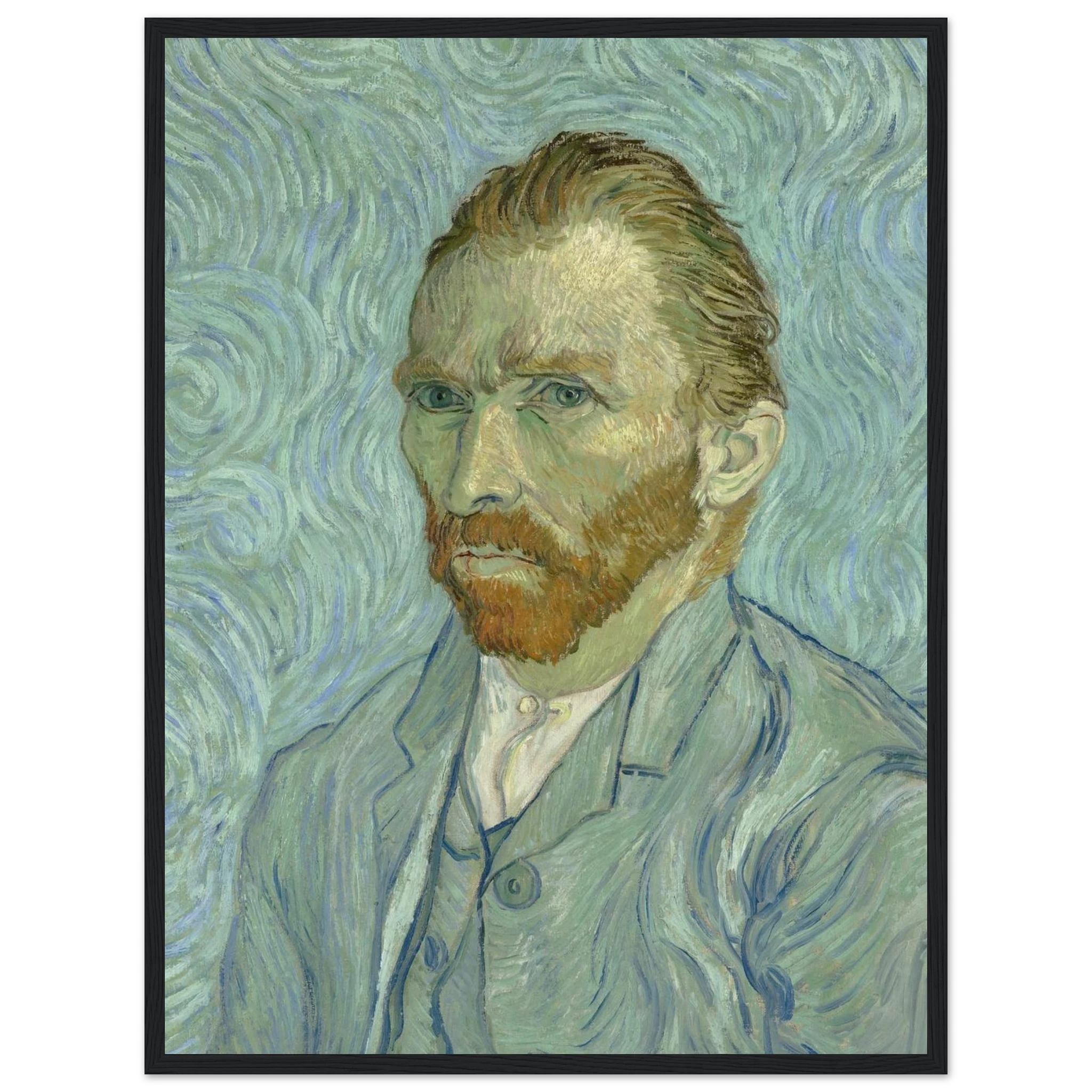 Fine-art reproduction of Self-Portrait by Vincent van Gogh, showcasing the texture, movement, and inner reflection of the artist’s style.