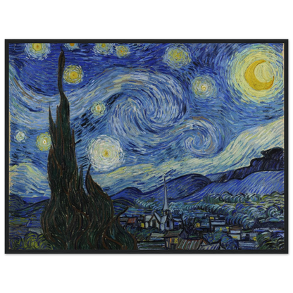 Fine-art print of The Starry Night by Vincent van Gogh, a museum-quality reproduction of one of history’s most celebrated artworks.