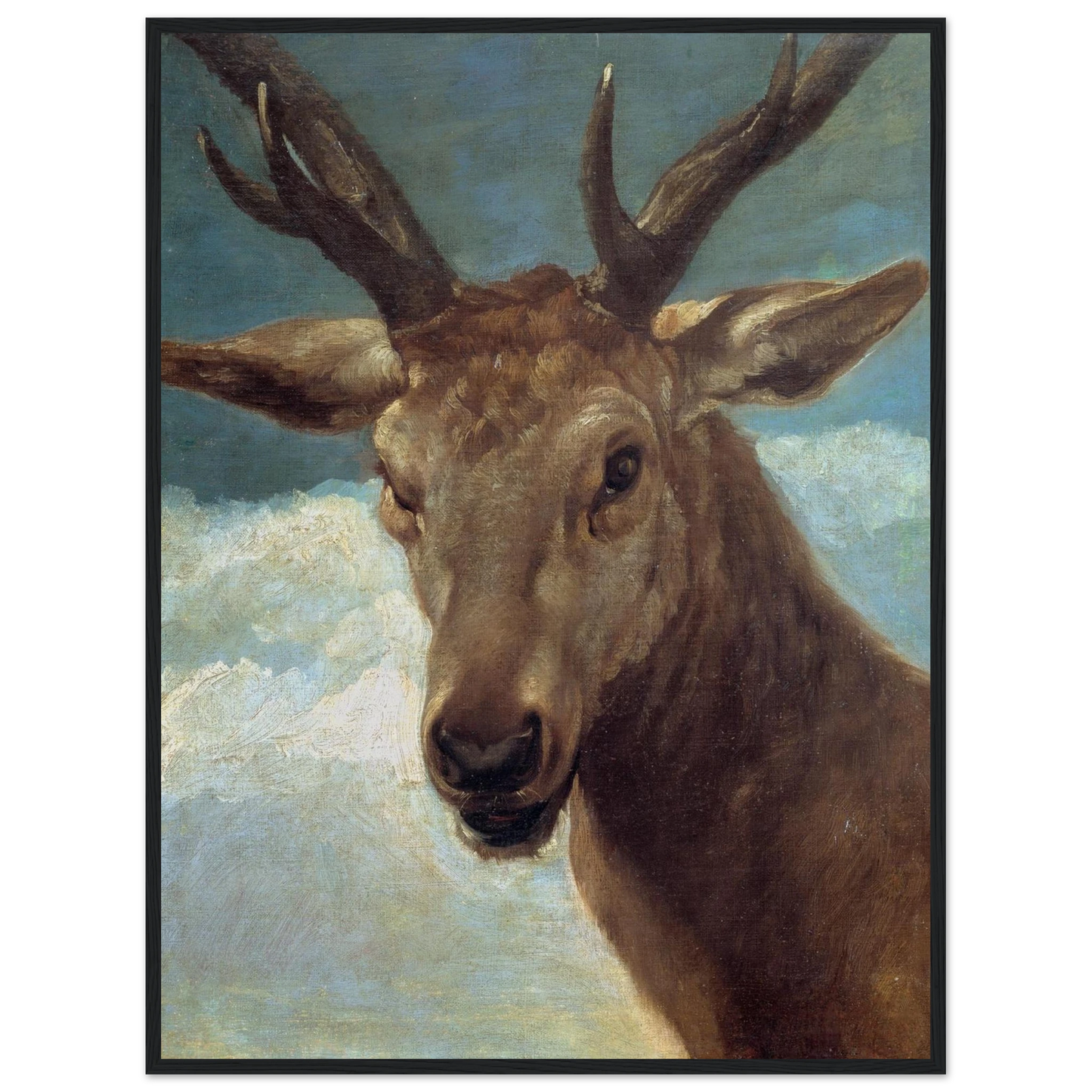 Poster reproduction of Cabeza de Venado by Diego Velázquez, a Spanish Baroque masterpiece showcasing the painter’s naturalistic detail and quiet dignity.