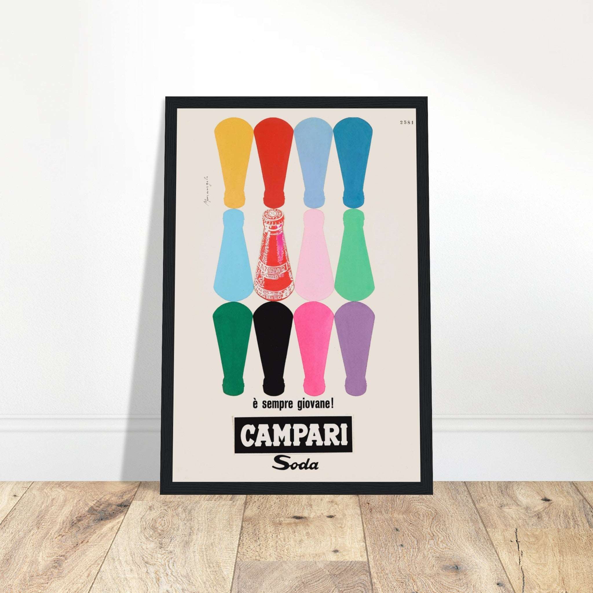 Add elegance to your space with this Campari poster. A stylish Italian liqueur print perfect for vintage and retro wall art lovers. Shop now for timeless decor!