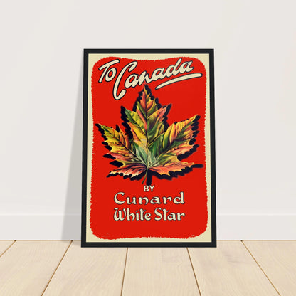 Celebrate the beauty and spirit of the north with this vintage Canada travel poster, featuring a bold maple leaf design in a striking retro style. Inspired by mid-century tourism art, this print combines graphic simplicity with national pride, making it a perfect piece for modern cabins, boho spaces, or world traveler galleries. The vivid colors and clean lines reflect both nostalgia and timeless design, ideal for anyone who loves Canadian culture, nature-inspired decor, or stylish vintage artwork. Printed 